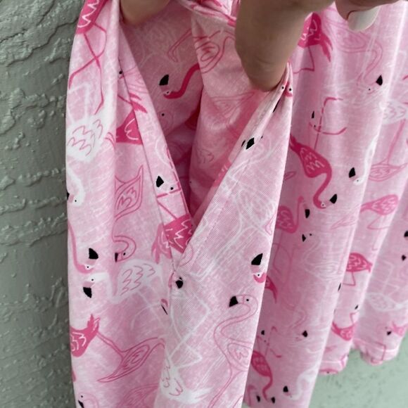 Jacklyn Intimates Flamingo Sz M Nightgown Dress With Pockets - Picture 10 of 10